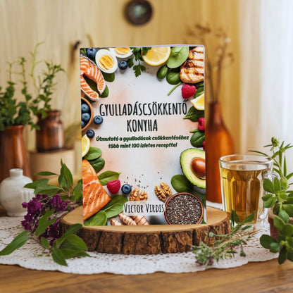 GYULLADÁSCSÖKKENTŐ KONYHA - Útmutató a gyulladások csökkentéséhez több mint 100 ízletes recepttel + AJÁNDÉK mini magazin